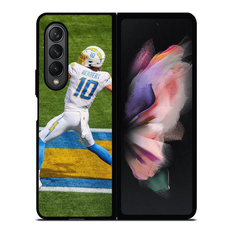 JUSTIN HERBERT 10 LOS ANGELES CHARGERS NFL FOOTBALL Samsung Galaxy Z Fold 3 Case Cover