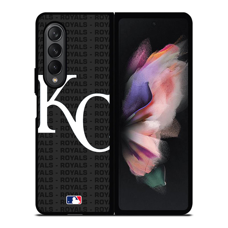KANSAS CITY ROYALS BASEBALL BLACK Samsung Galaxy Z Fold 3 Case Cover