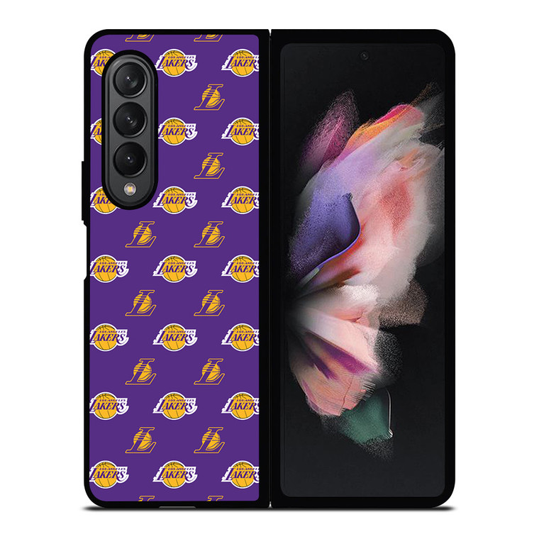 LOS ANGELES LAKERS NBA PATTERN Samsung Galaxy Z Fold 3 Case Cover