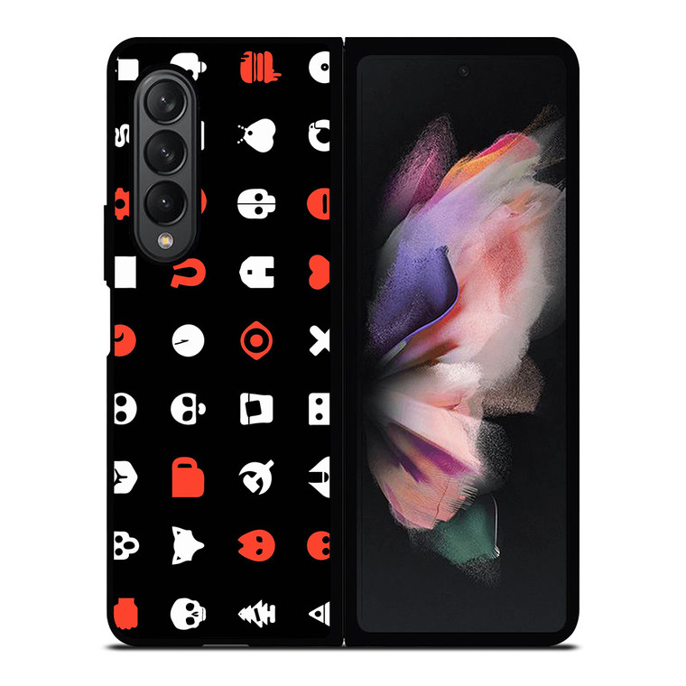 LOVE DEATH AND ROBOTS PATTERN Samsung Galaxy Z Fold 3 Case Cover