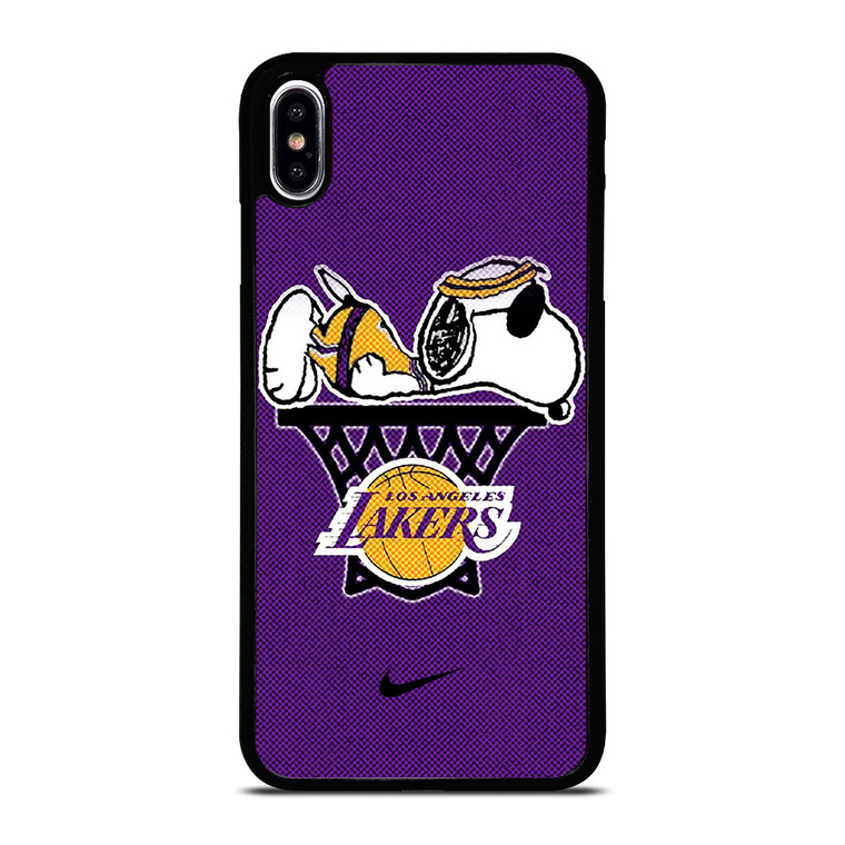LOS ANGELES LAKERS NIKE SNOOPY iPhone XS Max Case Cover