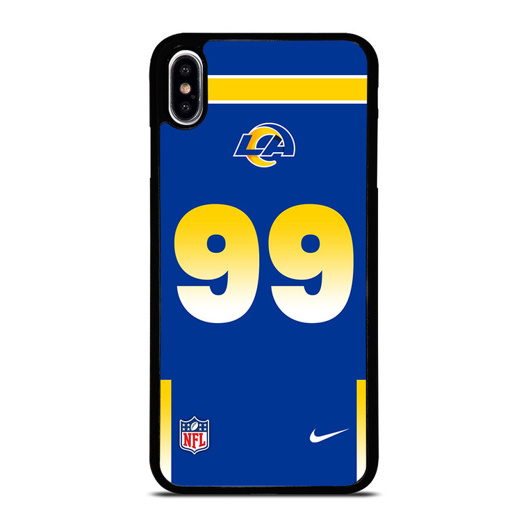 LOS ANGELES RAMS AARON DONALD 99 NFL NIKE iPhone XS Max Case Cover