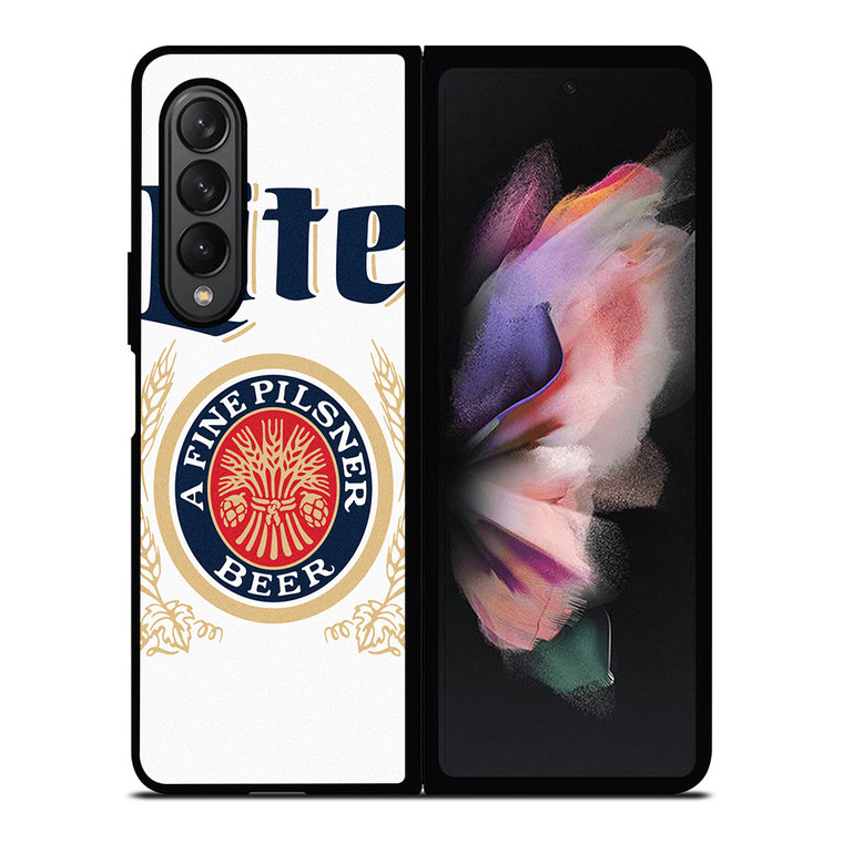 MILLER LITE PILSNER BEER Samsung Galaxy Z Fold 3 Case Cover