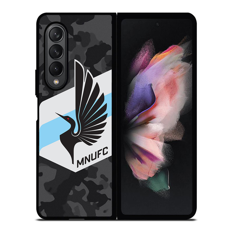 MINNESOTA UNITED FC MLS BLACK CAMO Samsung Galaxy Z Fold 3 Case Cover