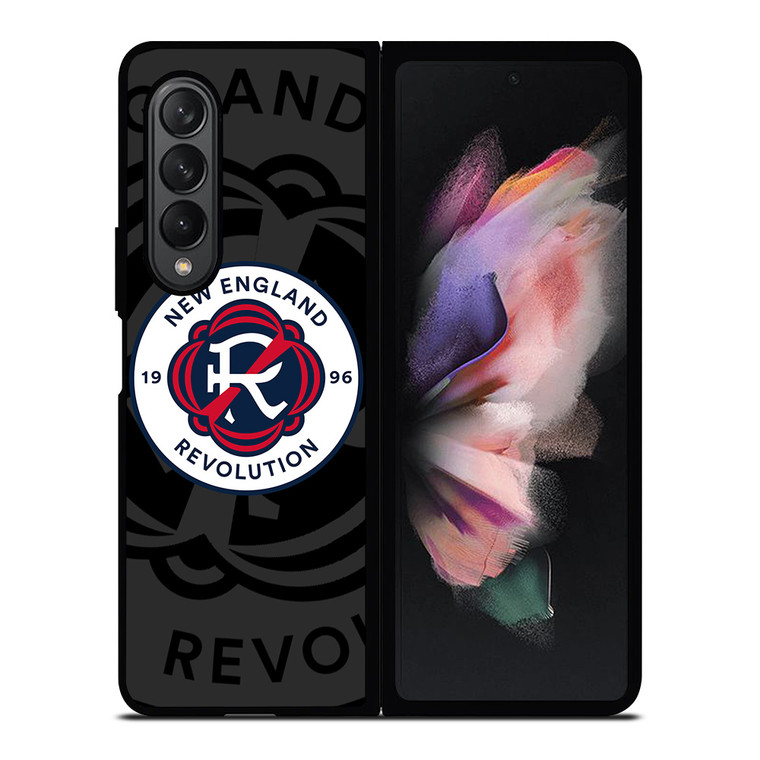 NEW ENGLAND REVOLUTION MLS BLACK Samsung Galaxy Z Fold 3 Case Cover