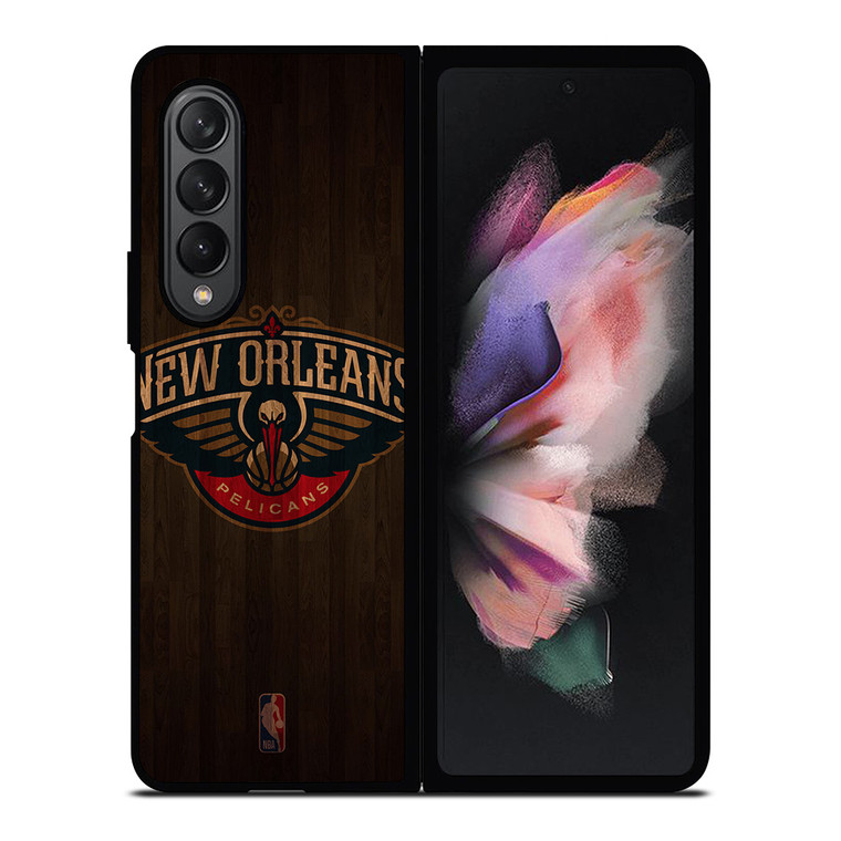 NEW ORLEANS PELICANS BASKETBALL COURT NBA Samsung Galaxy Z Fold 3 Case Cover