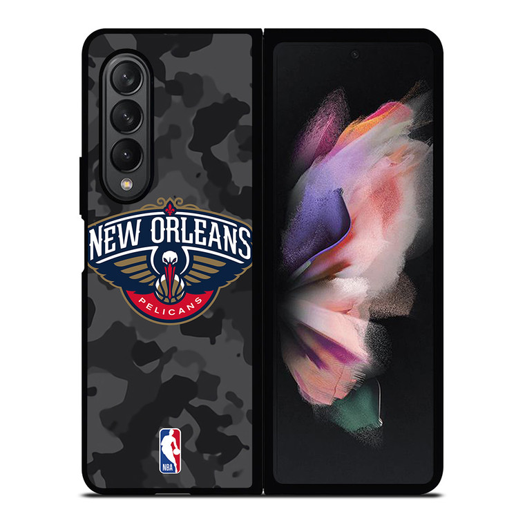 NEW ORLEANS PELICANS BLACK CAMO Samsung Galaxy Z Fold 3 Case Cover
