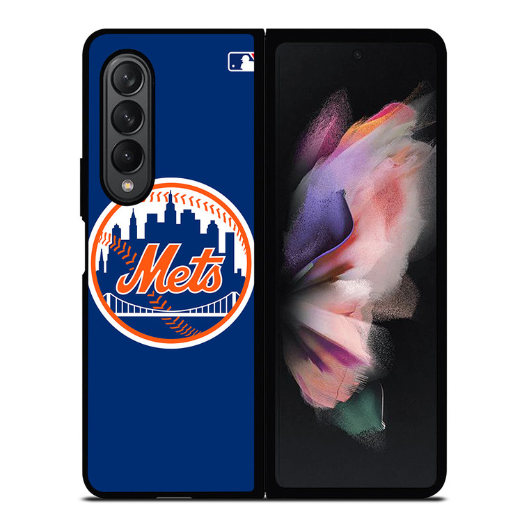 NEW YORK METS MLB LOGO Samsung Galaxy Z Fold 3 Case Cover