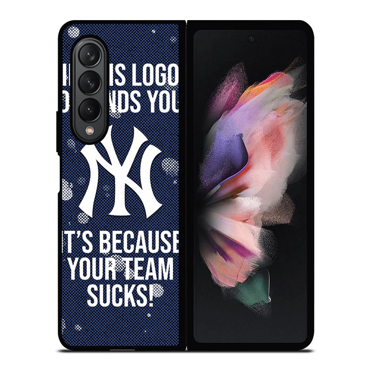 NEW YORK YANKEES MLB BASEBALL BANTER FANS 2 Samsung Galaxy Z Fold 3 Case Cover