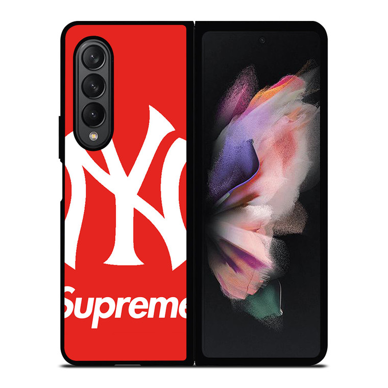 NEW YORK YANKEES X SUPREME RED Samsung Galaxy Z Fold 3 Case Cover