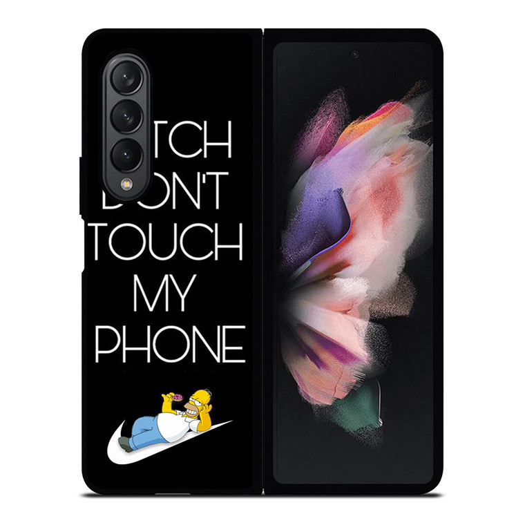 NIKE HOMER SIMPSON DONT TOUCH MY PHONE Samsung Galaxy Z Fold 3 Case Cover