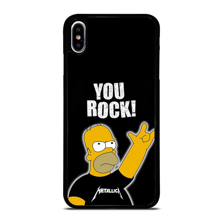 METALLICA ROCK HOMER SIMPSONS iPhone XS Max Case Cover