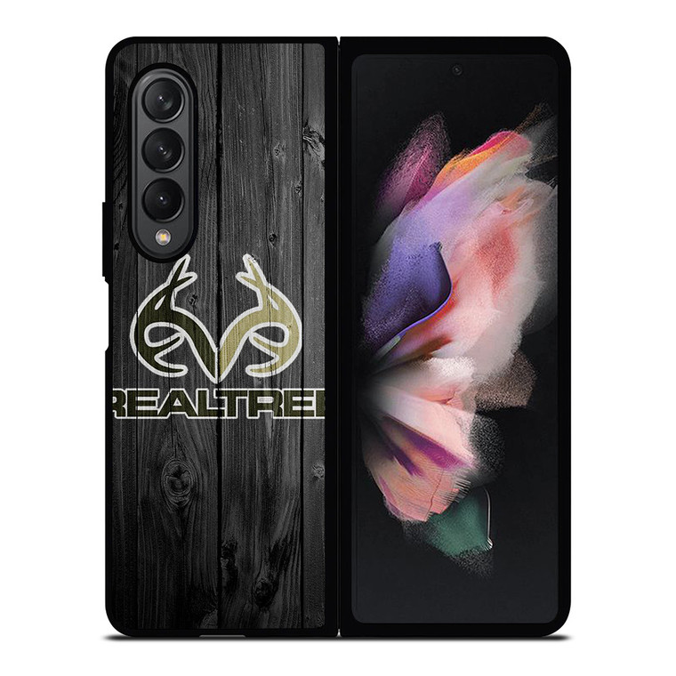 REALTREE WOODEN LOGO Samsung Galaxy Z Fold 3 Case Cover
