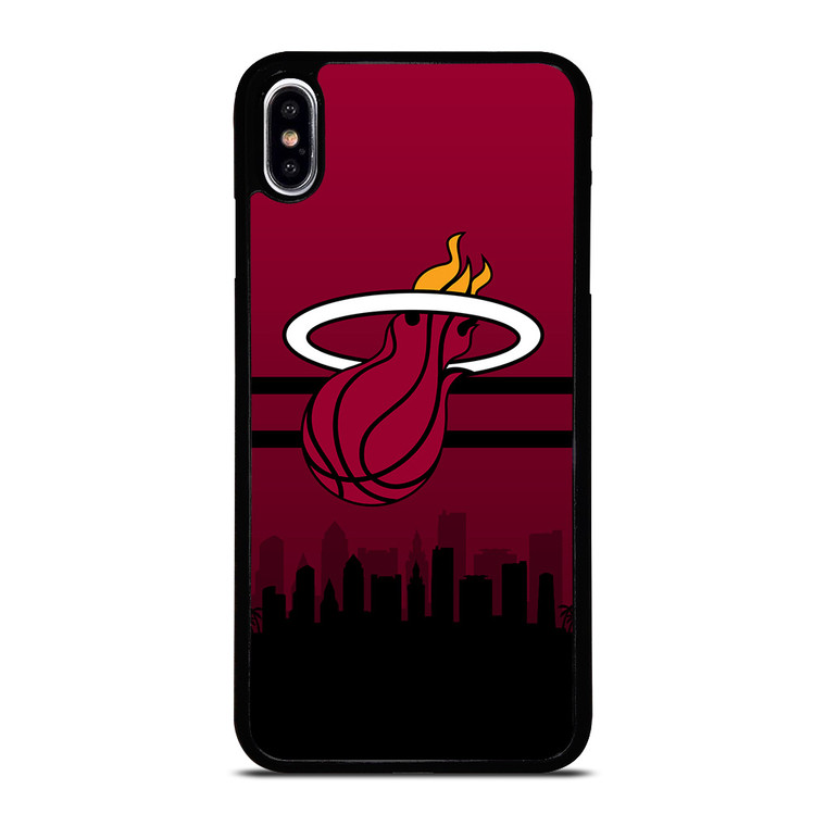 MIAMI HEATS NBA SKYLINE iPhone XS Max Case Cover