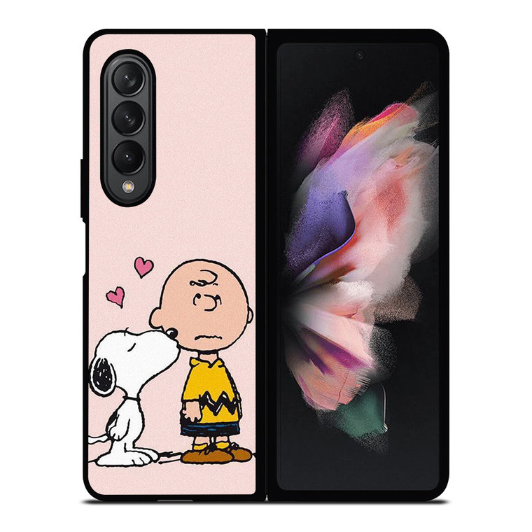 SNOOPY CHARLIE BROWN LOVE Samsung Galaxy Z Fold 3 Case Cover