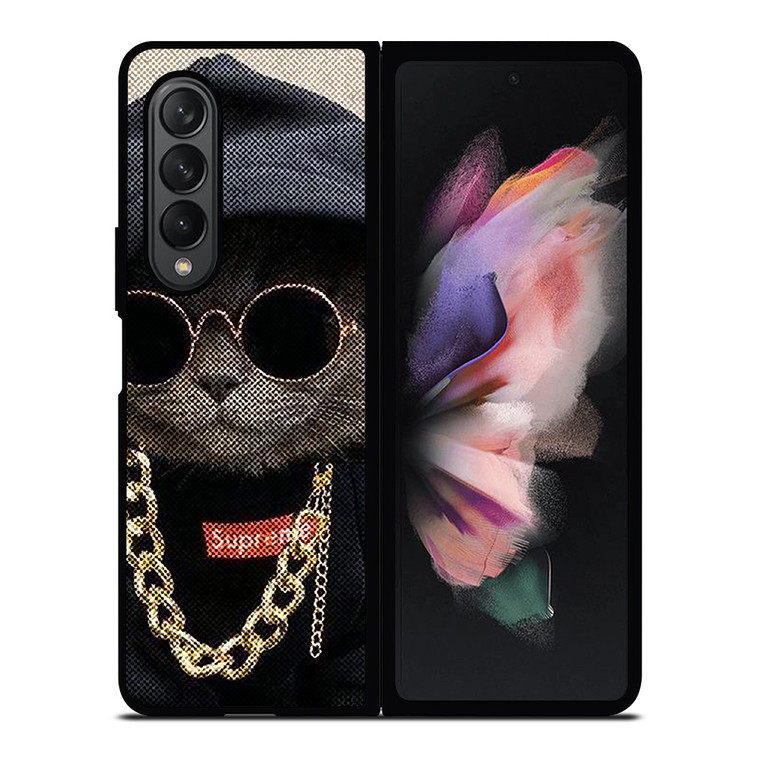 SUPREME SWAG CAT Samsung Galaxy Z Fold 3 Case Cover