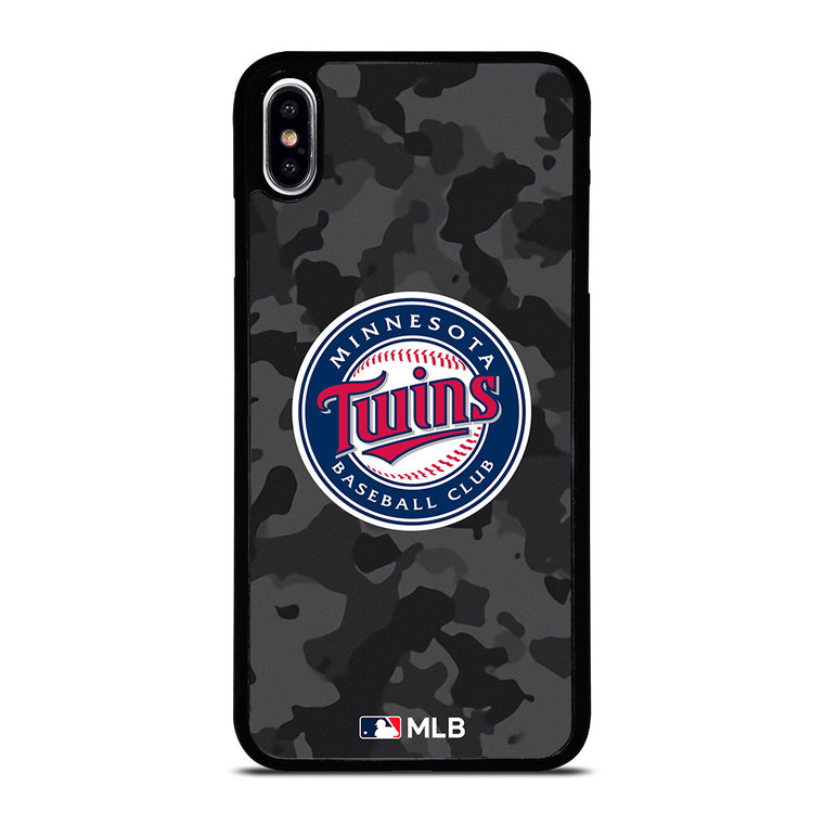 MINNESOTA TWINS BASEBALL BLACK CAMO iPhone XS Max Case Cover