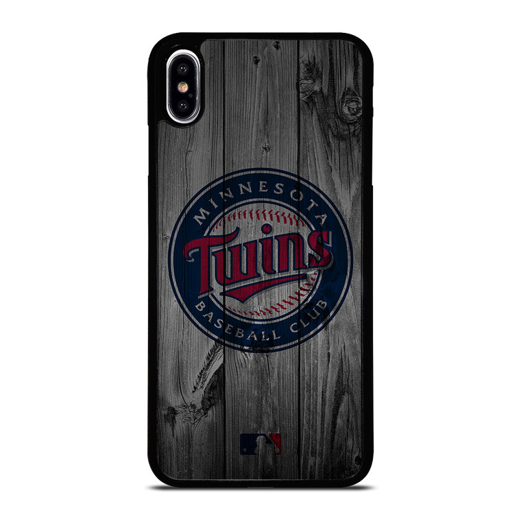 MINNESOTA TWINS BASEBALL MLB WOOD LOGO iPhone XS Max Case Cover