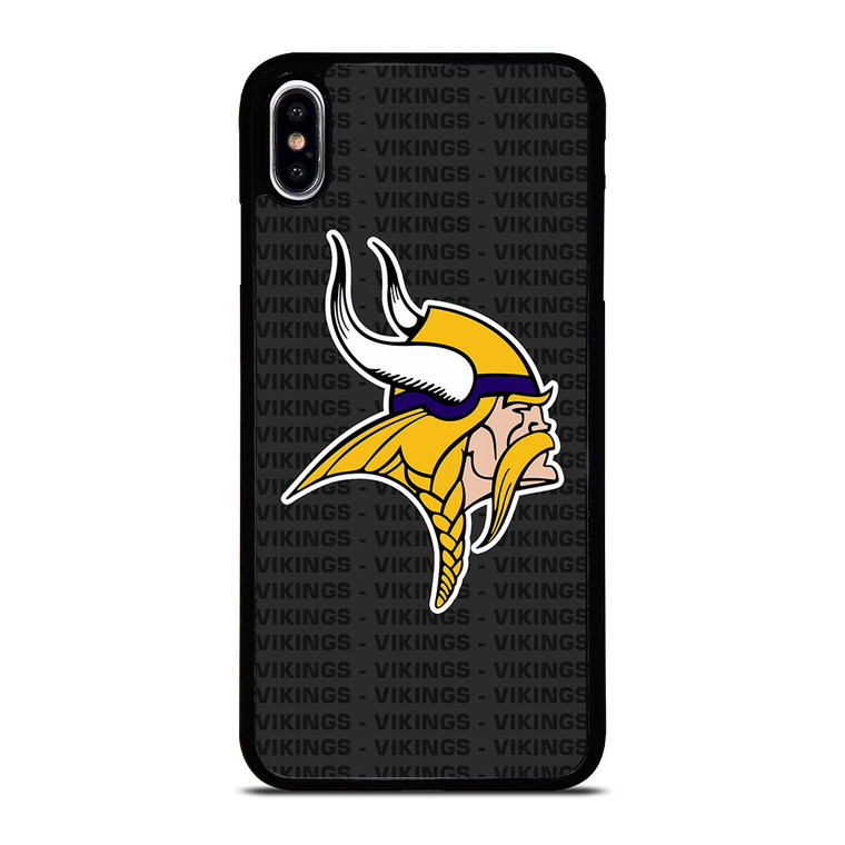 MINNESOTA VIKINGS FOOTBALL TEXT iPhone XS Max Case Cover