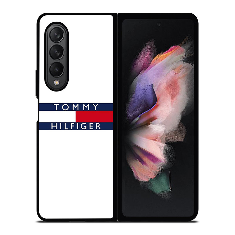 TOMMY HILFIGER WHITE Samsung Galaxy Z Fold 3 Case Cover