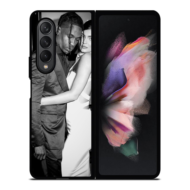 TRAVIS SCOTT AND KYLIE JENNER CUDDLING Samsung Galaxy Z Fold 3 Case Cover