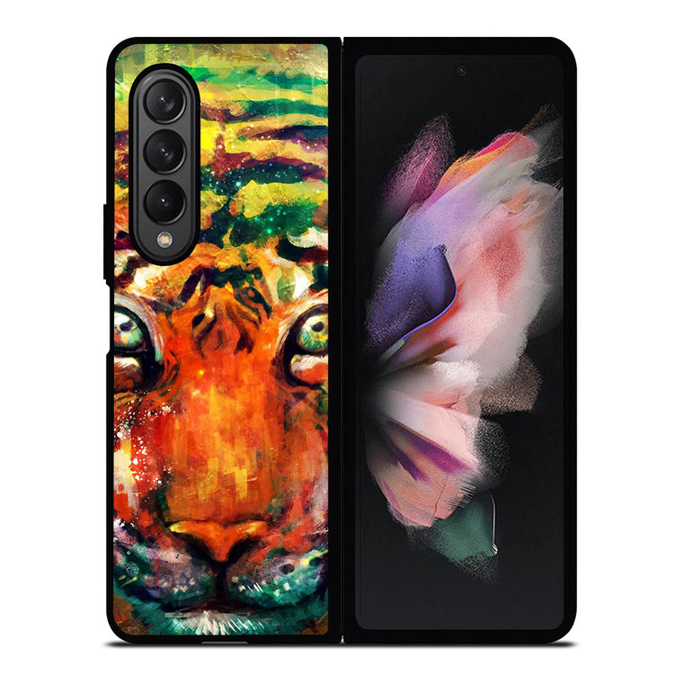 TRIPPY TIGER ART Samsung Galaxy Z Fold 3 Case Cover TRIPPY TIGER ART Samsung Galaxy Z Fold 3 Case Cover