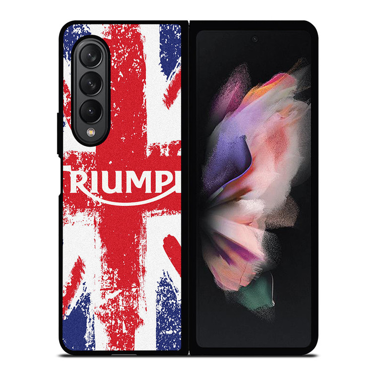 TRIUMPH MOTORCYCLES UNION JACK Samsung Galaxy Z Fold 3 Case Cover TRIUMPH MOTORCYCLES UNION JACK Samsung Galaxy Z Fold 3 Case Cover