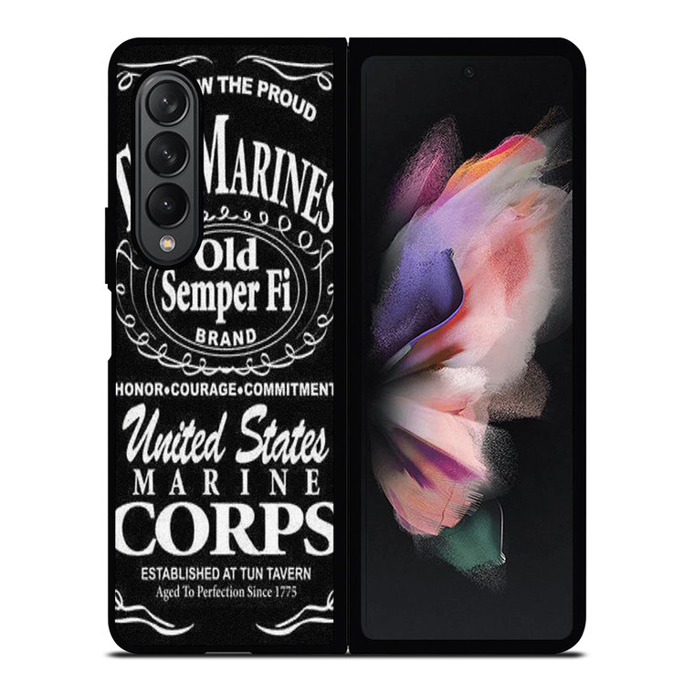 UNITED STATES US MARINE CORPS Samsung Galaxy Z Fold 3 Case Cover