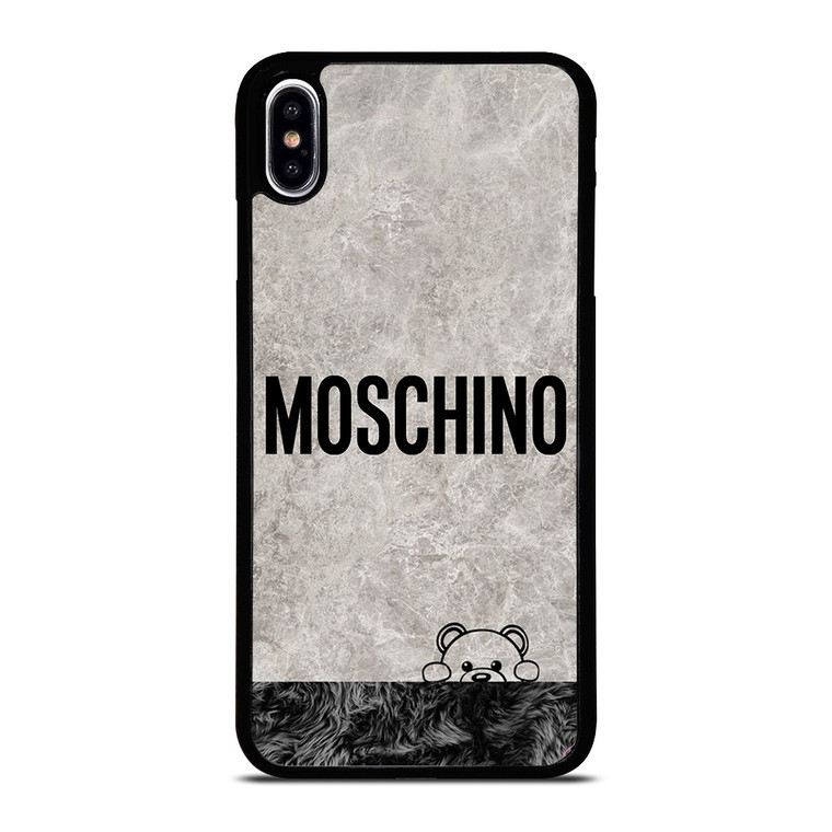 MOSCHINO BEAR HIDING iPhone XS Max Case Cover