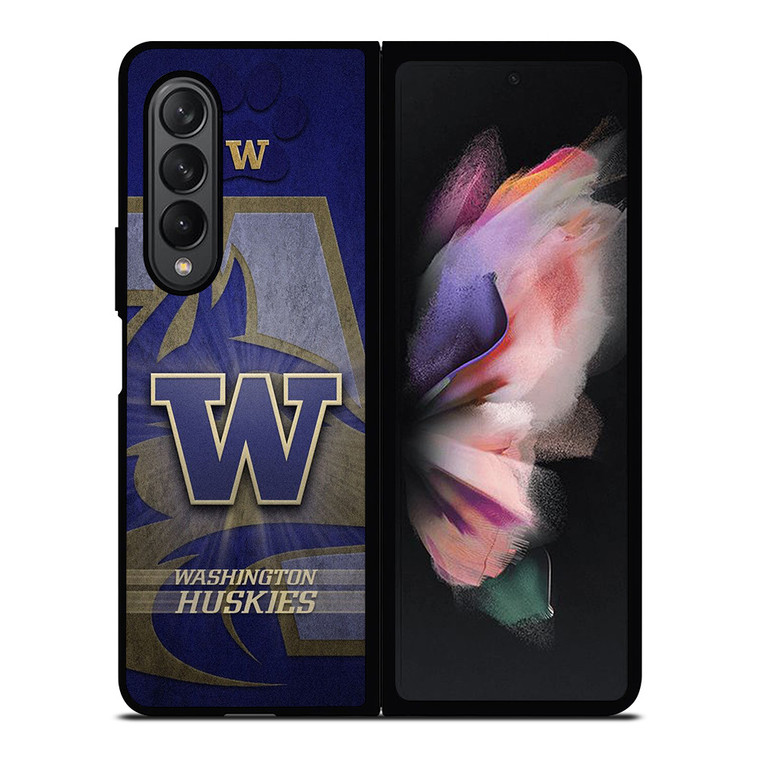 WASHINGTON HUSKIES FOOTBALL LOGO Samsung Galaxy Z Fold 3 Case Cover