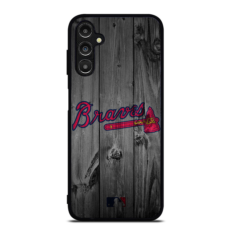 ATLANTA BRAVES BASEBALL MLB WOOD LOGO Samsung Galaxy A14 Case Cover