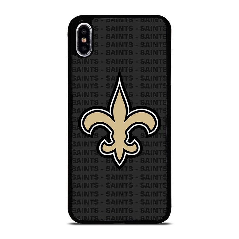 NEW ORLEANS SAINTS FOOTBALL TEXT iPhone XS Max Case Cover