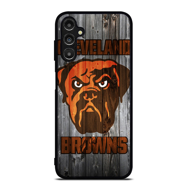 CLEVELAND BROWNS NFL FOOTBALL WOODEN LOGO Samsung Galaxy A14 Case Cover