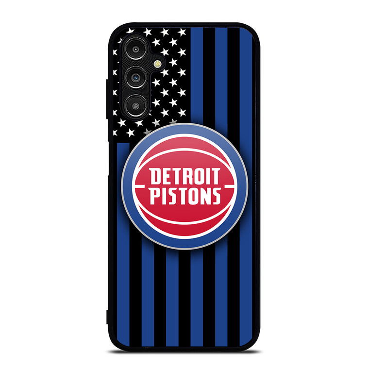DETROIT PISTONS NBA USA FLAG Samsung Galaxy A14 Case Cover