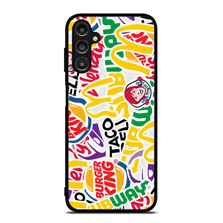 FAST FOOD BRAND STICKER BOMB Samsung Galaxy A14 Case Cover