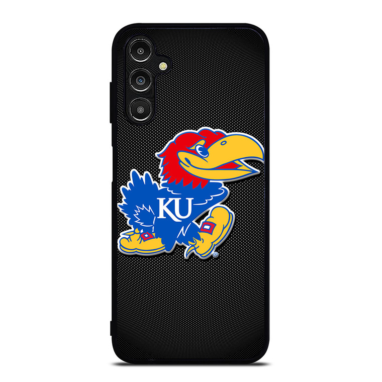 KANSAS JAYHAWKS LOGO CARBON Samsung Galaxy A14 Case Cover KANSAS JAYHAWKS LOGO CARBON Samsung Galaxy A14 Case Cover