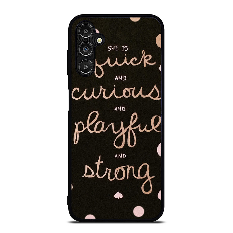 KATE SPADE NEW YORK QUOTES POLKADOT Samsung Galaxy A14 Case Cover