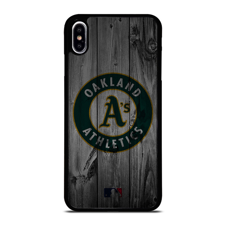 OAKLAND ATHLETICS BASEBALL MLB WOOD LOGO iPhone XS Max Case Cover