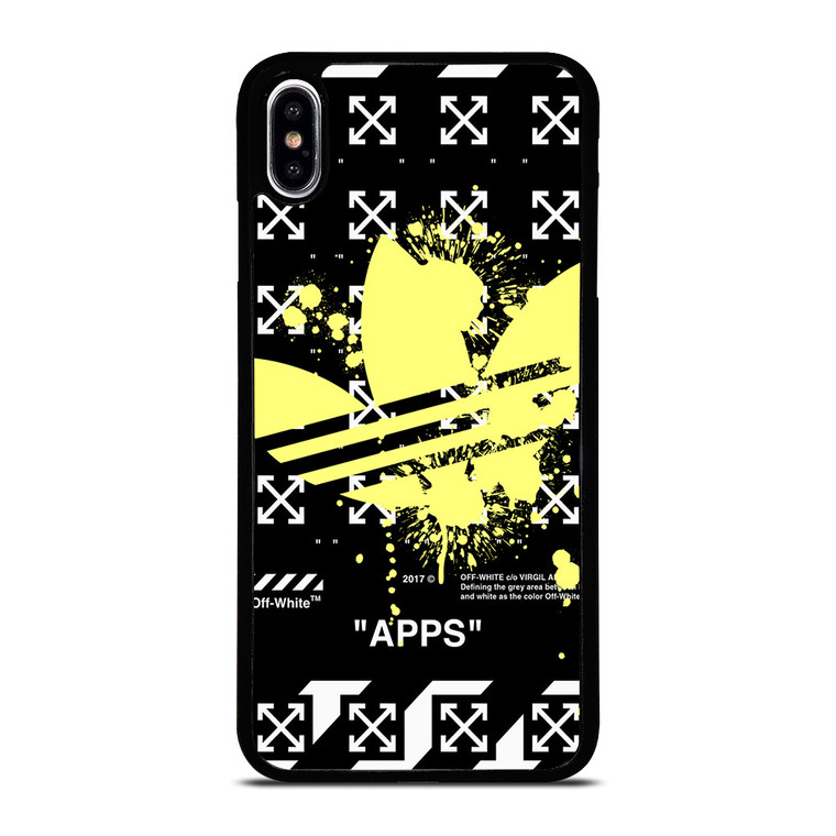 OFF WHITE X ADIDAS YELLOW iPhone XS Max Case Cover