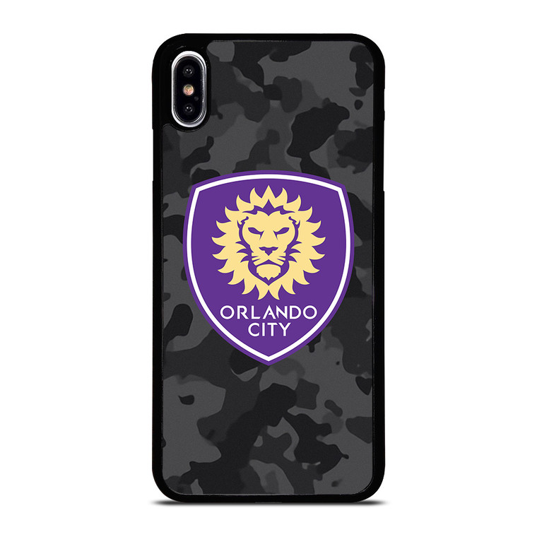 ORLANDO CITY SC MLS BLACK CAMO iPhone XS Max Case Cover