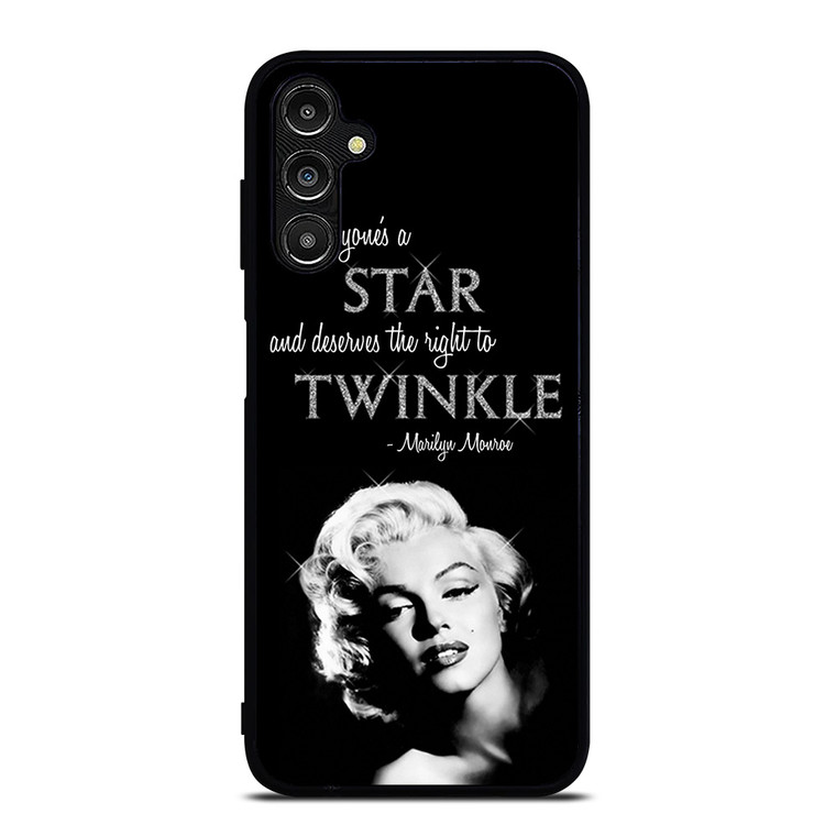 MARILYN MONROE BLACK QUOTES Samsung Galaxy A14 Case Cover