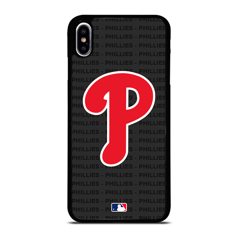 PHILADELPHIA PHILLIES BASEBALL BLACK iPhone XS Max Case Cover