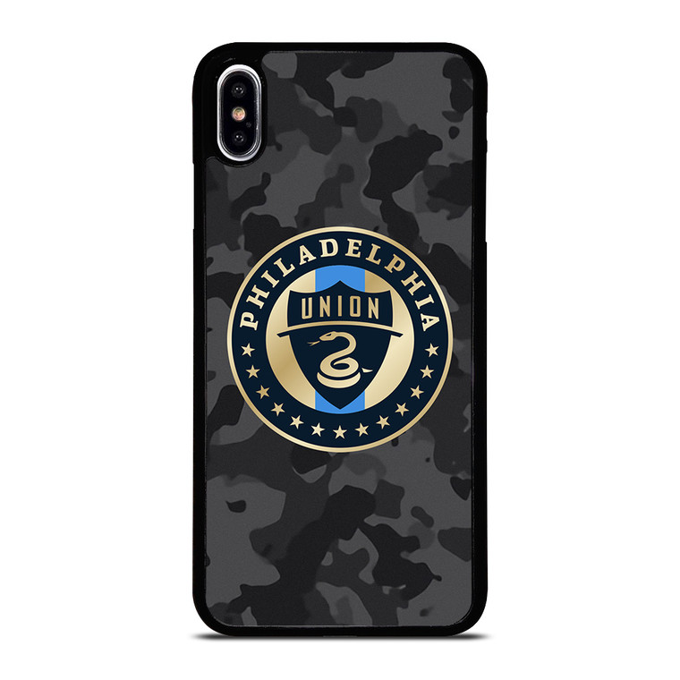 PHILADELPHIA UNION MLS BLACK CAMO iPhone XS Max Case Cover
