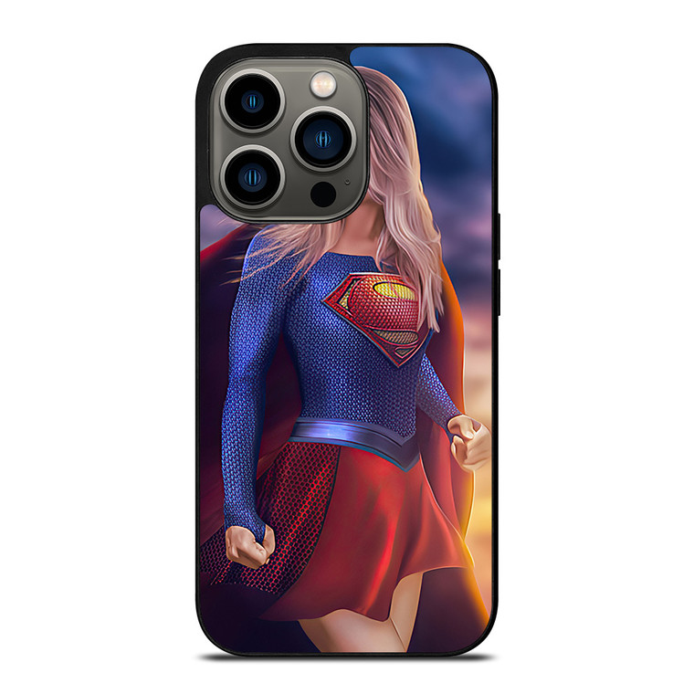 DC SUPERGIRL CARTOON iPhone 13 Pro Case Cover