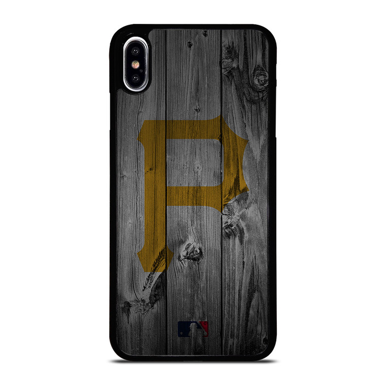 PITTSBURGH PIRATES BASEBALL MLB WOOD LOGO iPhone XS Max Case Cover