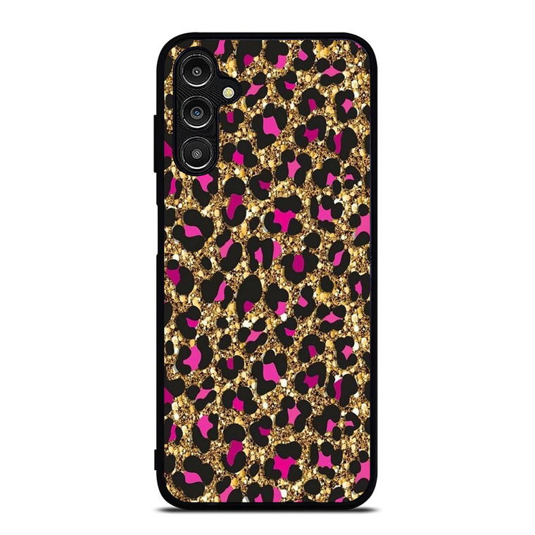 PINK LEOPARD GLITTER SKIN Samsung Galaxy A14 Case Cover