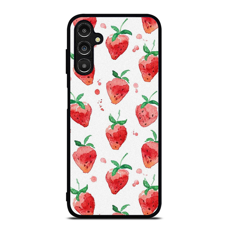 STRAWBERRY BRUSHED PATTERN Samsung Galaxy A14 Case Cover