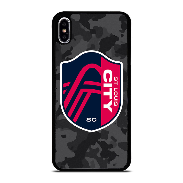 SAINT LOUIS CITY MLS BLACK CAMO iPhone XS Max Case Cover