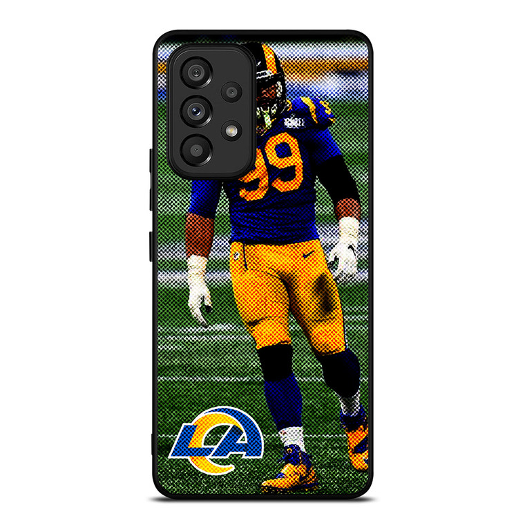 AARON DONALD 99 LOS ANGELES RAMS NFL FOOTBALL 2 Samsung Galaxy A53 Case Cover