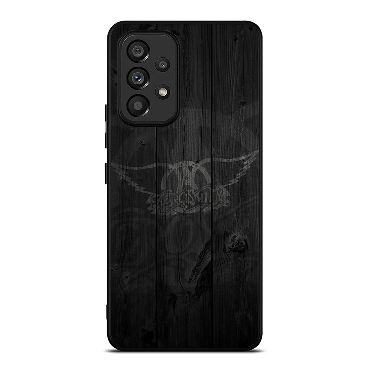 AEROSMITH ROCK BAND WOODEN LOGO Samsung Galaxy A53 Case Cover